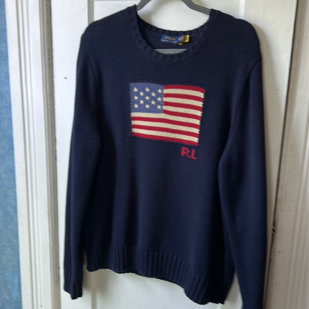 NWOT Women’s POLO Ralph Lauren Flag Sweater Size XXL